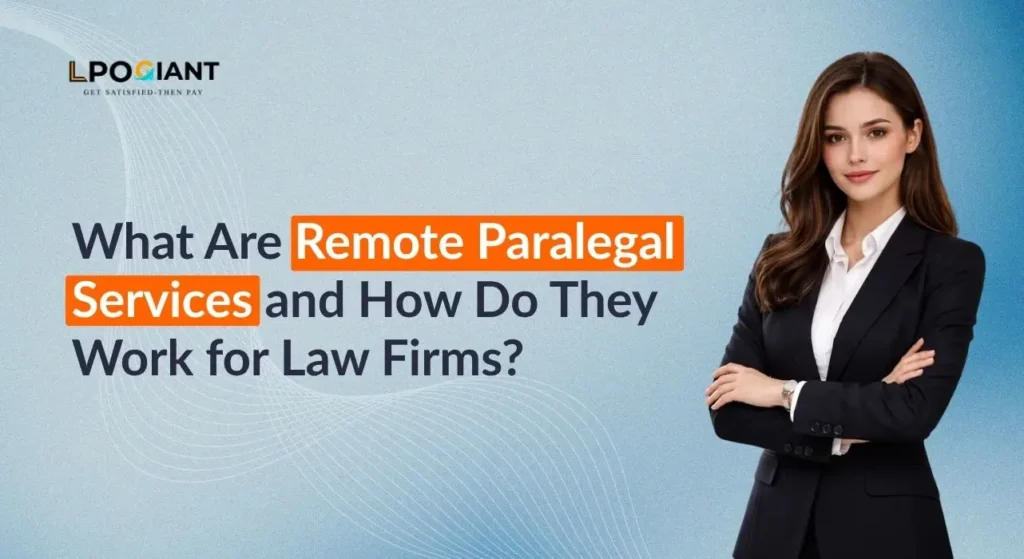 A professional virtual paralegal working remotely to support a law firm with legal tasks